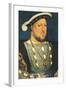 Henry Viii, King of England-Hans Holbein the Younger-Framed Art Print