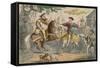 Henry Viii, Meeting Francis I, 1850-John Leech-Framed Stretched Canvas