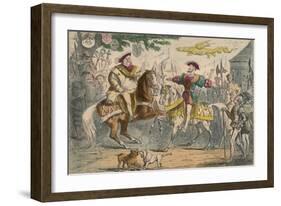 Henry Viii, Meeting Francis I, 1850-John Leech-Framed Giclee Print