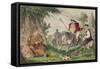 Henry Viii Monk Hunting, 1850-John Leech-Framed Stretched Canvas