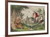 Henry Viii Monk Hunting, 1850-John Leech-Framed Giclee Print