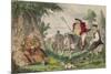 Henry Viii Monk Hunting, 1850-John Leech-Mounted Giclee Print