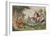 Henry Viii Monk Hunting, 1850-John Leech-Framed Giclee Print