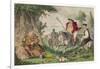 Henry Viii Monk Hunting, 1850-John Leech-Framed Giclee Print