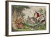 Henry Viii Monk Hunting, 1850-John Leech-Framed Giclee Print