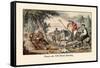 Henry VIII Monk Hunting-John Leech-Framed Stretched Canvas