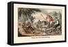 Henry VIII Monk Hunting-John Leech-Framed Stretched Canvas