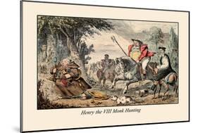 Henry VIII Monk Hunting-John Leech-Mounted Art Print