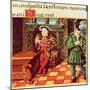 Henry VIII Playing a Harp with His Fool Wil Somers, from the King's Psalter-null-Mounted Giclee Print