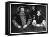 Henry VIII, Princess Mary and William Sommers, 16th Century-Valadon & Co Boussod-Framed Stretched Canvas