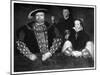 Henry VIII, Princess Mary and William Sommers, 16th Century-Valadon & Co Boussod-Mounted Giclee Print