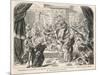 Henry VIII Tramples on Pope Clement VII-null-Mounted Art Print