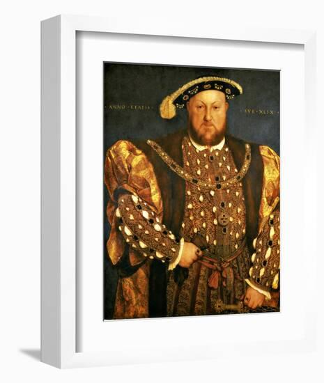 Henry VIII-Hans Holbein the Younger-Framed Giclee Print