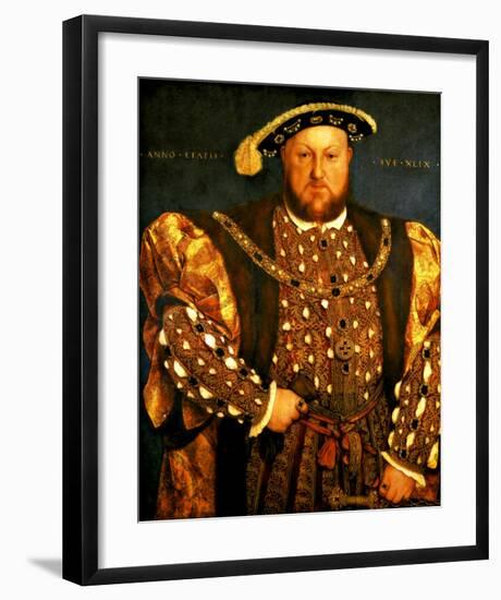 Henry VIII-Hans Holbein the Younger-Framed Giclee Print