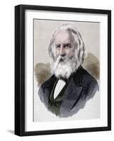 Henry Wadsworth Longfellow (1807 A?I? 1882). American Poet and Educator-null-Framed Giclee Print