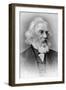 Henry Wadsworth Longfellow, American Poet and Teacher, Late 19th Century-null-Framed Giclee Print