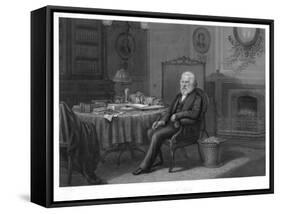 Henry Wadsworth Longfellow-Samuel Hollyer-Framed Stretched Canvas