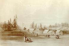 Fort Vancouver, 1845-Henry Warre-Stretched Canvas