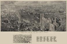 A Bird's Eye View of the West End of London-Henry William Brewer-Giclee Print