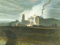 Moonlit Landscape, Possibly of the Nantyglo Ironworks, Monmouthshire-Henry Williams-Giclee Print