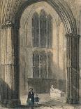 Worcester Cathedral, North West View, 1836-Henry Winkles-Framed Stretched Canvas