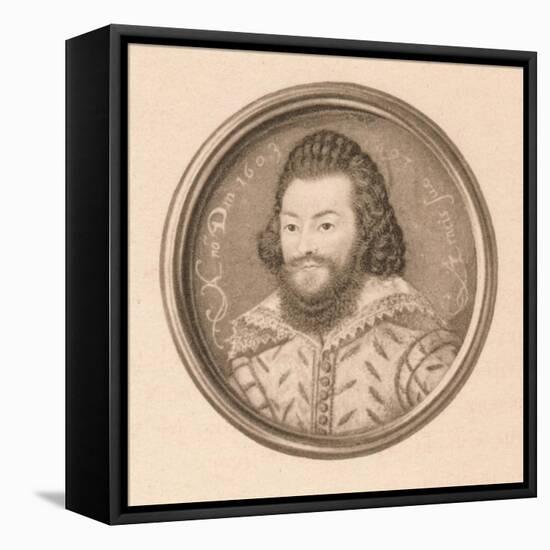 'Henry Wriothesley, Earl of Southampton', c16th century, (1904)-Nicholas Hilliard-Framed Stretched Canvas