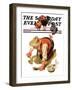 "Hens and Gardner," Saturday Evening Post Cover, May 11, 1935-Joseph Christian Leyendecker-Framed Giclee Print