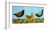 Hens and Poppies-Casey Craig-Framed Art Print