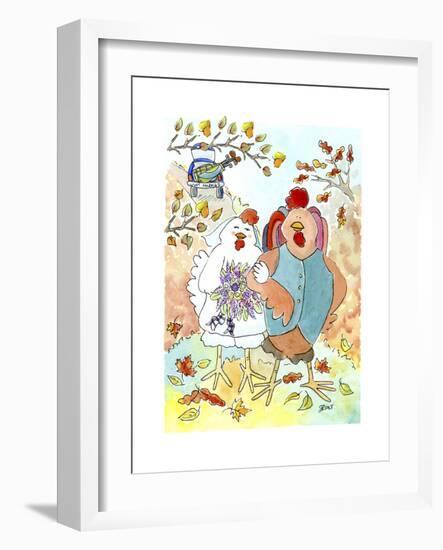 Hens Wedding-Jennifer Zsolt-Framed Giclee Print