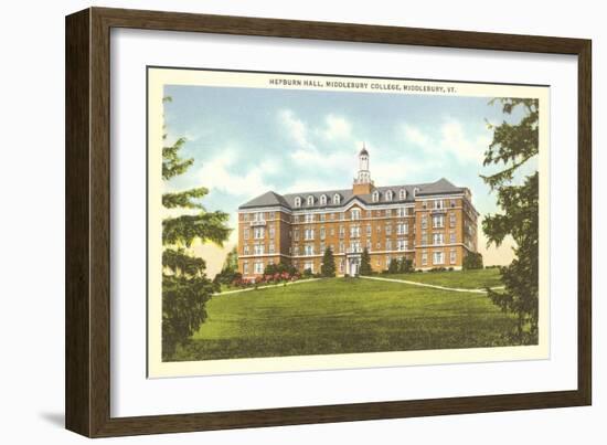 Hepburn Hall, Middlebury College, Middlebury, Vermont-null-Framed Art Print