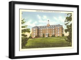 Hepburn Hall, Middlebury College, Middlebury, Vermont-null-Framed Art Print