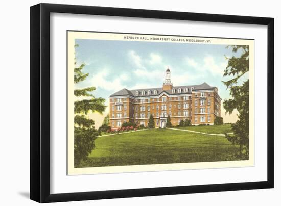 Hepburn Hall, Middlebury College, Middlebury, Vermont-null-Framed Art Print