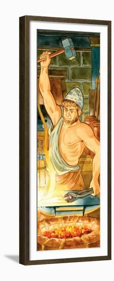 Hephaestus, (Greek), Vulcan (Roman), Mythology-Encyclopaedia Britannica-Framed Premium Giclee Print