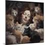 Her Cats-Sasha-Mounted Giclee Print