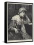 Her Considering Cap-Edward Frederick Brewtnall-Framed Stretched Canvas