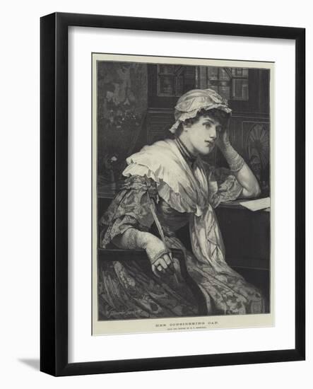 Her Considering Cap-Edward Frederick Brewtnall-Framed Giclee Print