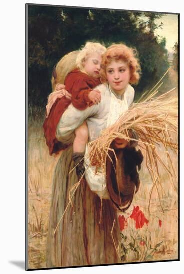 Her Constant Care (Oil on Canvas)-Frederick Morgan-Mounted Giclee Print