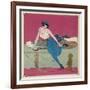 Her Dachshund is Proposing a Walk-Gerda Wegener-Framed Photographic Print