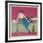 Her Dachshund is Proposing a Walk-Gerda Wegener-Framed Photographic Print