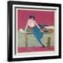 Her Dachshund is Proposing a Walk-Gerda Wegener-Framed Photographic Print