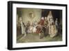 Her Debut, 1903 (18th century scene)-Henry Gillard Glindoni-Framed Giclee Print