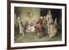 Her Debut, 1903 (18th century scene)-Henry Gillard Glindoni-Framed Giclee Print