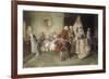 Her Debut, 1903 (18th century scene)-Henry Gillard Glindoni-Framed Giclee Print