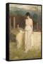 Her Eyes are with Her Heart and that is far Away, 1875 (Oil on Canvas)-Philip Hermogenes Calderon-Framed Stretched Canvas