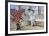 Her Eyes are with Thoughts and They are Far Away-Sir Lawrence Alma-Tadema-Framed Premium Giclee Print