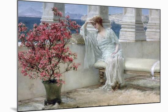 Her Eyes are with Thoughts and They are Far Away-Sir Lawrence Alma-Tadema-Mounted Premium Giclee Print