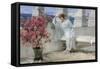 Her Eyes are with Thoughts and They are Far Away-Sir Lawrence Alma-Tadema-Framed Stretched Canvas