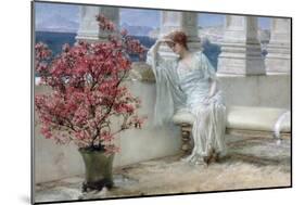 Her Eyes are with Thoughts and They are Far Away-Sir Lawrence Alma-Tadema-Mounted Giclee Print