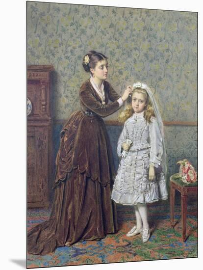 Her First Communion-George Goodwin Kilburne-Mounted Giclee Print