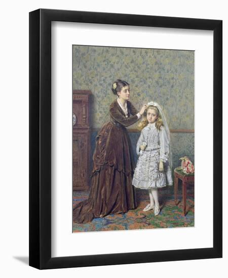 Her First Communion-George Goodwin Kilburne-Framed Giclee Print